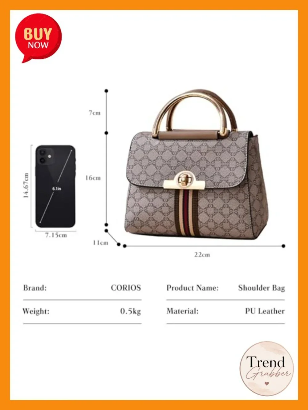 Faux Leather Shoulder Crossbody Bag Satchel Top-Handle Tote with Detachable
